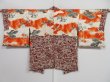 Photo1: 0918i10z410 Vintage Japanese Kimono Silk HAORI Wine red Scenery (1)