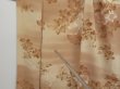 Photo9: 1128N06z630 Vintage Japanese Kimono Silk KOMON Lihgt cream Flower (9)