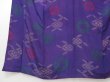 Photo4: 0913T04z560 Vintage Japanese Kimono Silk KOMON Purple-Blue Shippo (4)