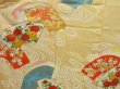 Photo6: 0908i03z830 Japanese Kimono Silk FURISODE Cream-Yellow Jigami (6)