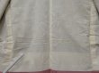 Photo9: 1516T06z660 Vintage Japanese Kimono Silk MEISEN KOMON Off-white Flowers (9)