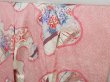 Photo2: 0905i02z1000 Japanese Kimono Silk SHIBORI FURISODE Pink Flowers (2)