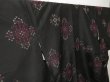 Photo2: 0601T05z550 Vintage Japanese Kimono Silk KOMON Black (2)