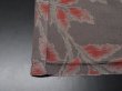 Photo6: 1A03z100 Vintage Japanese Kimono Silk  FABRIC Gray Branch 63" (6)