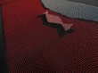 Photo2: 3A07z50 Vintage Japanese Kimono Silk  FABRIC Black, Dark red   55.1" (2)