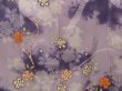 Photo7: 0928T04z780 Vintage Japanese Kimono Silk HOUMONGI Light purple Sakura Tree (7)