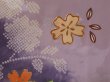 Photo8: 0928T04z780 Vintage Japanese Kimono Silk HOUMONGI Light purple Sakura Tree (8)