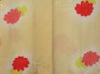 Photo3: 0811T01z560 Japanese Kimono Silk HAORI Light yellow Flower (3)