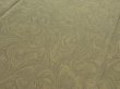 Photo2: 1S04z90 Japanese Kimono Silk  FABRIC Light olive, Light gray Suminagashi 66.9" (2)