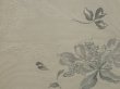 Photo4: 0604i02z620 Vintage Japanese Kimono Silk HAORI Light gray Flower (4)