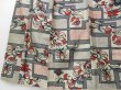 Photo4: 1614T06z530 Vintage Japanese Kimono Silk MEISEN KOMON Light gray Flower (4)