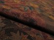 Photo4: 4C02z60 Japanese Kimono Crepe Silk  FABRIC Dark brown Crane 38.6" (4)