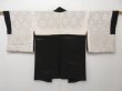 Photo7: 1502T06z390 Vintage Japanese Kimono Silk HAORI Black Scenery (7)