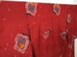 Photo2: 0716T02z500 Vintage Japanese Kimono Silk KOMON Red-Brown Flower (2)