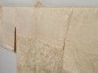 Photo8: 0726i09z600 Vintage Japanese Kimono Silk HAORI Off-white Marble (8)