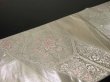 Photo7: 0712Y07z750 Japanese Kimono Silk FUKURO OBI Silver Flower 168.5" (7)