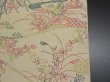 Photo7: C33z730 Japanese Kimono Silk BOLT FABRIC Light cream Flowers 472.4" (7)