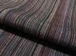 Photo1: 1B01z60 Japanese Kimono Silk  FABRIC Dark gray   40.9" (1)