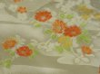 Photo6: 1417T08z820 Vintage Japanese Kimono Silk KOMON Light Cream Chrysanthemum (6)