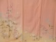 Photo4: 0305H03z1070 Japanese Kimono Silk Yu-zen TSUKESAGE Light pink Flowers (4)