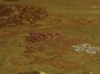 Photo5: 1A01z180 Japanese Kimono Silk OBI FABRIC Gold Flower 51.2" (5)