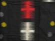 Photo6: 1213i07z720 Vintage Japanese Kimono Silk MEISEN KOMON Black Dot (6)