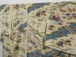 Photo2: 0921T03z980 Japanese Kimono Silk KOMON ecru beige Edo scenery (2)