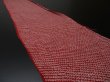 Photo1: 4L05z40 Japanese Kimono Silk  FABRIC Red Shibori dyeing 48" (1)