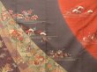 Photo7: 1529T07z930 Japanese Kimono Silk TSUKESAGE Red-Brown Plum blossom (7)