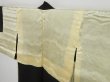 Photo9: 0728i08z510 Vintage Japanese Kimono Silk HAORI Black Scenery (9)