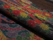 Photo4: 1i02z60 Japanese Kimono Silk  FABRIC Dark navy Japanese palace 47.2" (4)