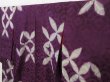 Photo2: 1328T01z530 Antique Japanese Kimono Silk KOMON Dark purple Shippo (2)