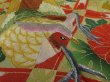 Photo4: 2E01z110 Vintage Japanese Kimono Silk  FABRIC Black Bird  45.7" (4)