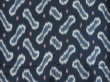 Photo5: 1019i07z890 Vintage Japanese Kimono Silk OMESHI KOMON Dark navy (5)