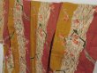 Photo2: 0805i08z750 Vintage Japanese Kimono Silk MEISEN KOMON Yellow ochre Plum branch (2)