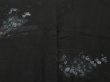 Photo3: 1119T06z540 Vintage Japanese Kimono Silk HAORI Black Chrysanthemum (3)