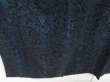 Photo3: 1005i05z880 Vintage Japanese Kimono Silk KOMON Black Blue (3)