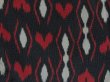 Photo6: 0622i07z840 Vintage Japanese Kimono Silk OMESHI KOMON Dark gray Heart (6)