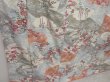 Photo3: 1215T09z870 Japanese Kimono Silk KOMON Off-white Flowers (3)