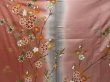 Photo7: 1407T08z1050 Japanese Kimono Silk TSUKESAGE Ash pink Plum branch (7)