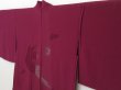 Photo3: 1327T03z320 Japanese Kimono Silk See through HAORI Wine red Maple (3)