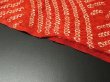 Photo6: 4J01z50 Japanese Kimono Silk  FABRIC Orangered Shibori dyeing 40.2" (6)