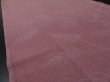 Photo2: 1U09z60 Japanese Kimono Silk  FABRIC Rosy brown Plants 77.2" (2)