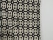 Photo8: 1026i05z720 Vintage Japanese Kimono Silk MEISEN KOMON Off-white Black (8)