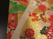 Photo9: 1A04z340 Vintage Japanese Kimono Silk OBI FABRIC  Folding fan 78.7" (9)