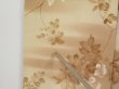 Photo6: 1128N06z630 Vintage Japanese Kimono Silk KOMON Lihgt cream Flower (6)