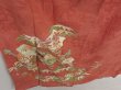 Photo3: 0702i06z620 Vintage Japanese Kimono Silk TSUKESAGE Pink-Brown Folding fan (3)