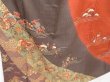 Photo3: 1529T07z930 Japanese Kimono Silk TSUKESAGE Red-Brown Plum blossom (3)