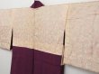 Photo9: 0921T06z550 Vintage Japanese Kimono Silk HAORI Grape Stripe (9)