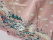 Photo4: 1614i03z1000 Japanese Kimono Silk HOUMONGI Light pink Scenery (4)